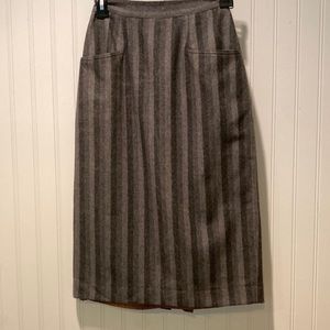 Oscar de la Renta Vintage Wool Pencil Skirt Size 3